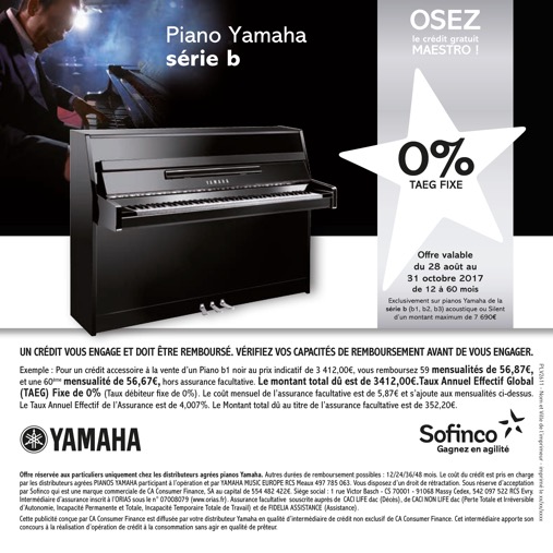 Delmas Musique Crédit-0-Piano-Yamaya-.-jpg Profitez d'un crédit gratuit Sofinco pour vos instruments Yamaha à la rentrée 2017 