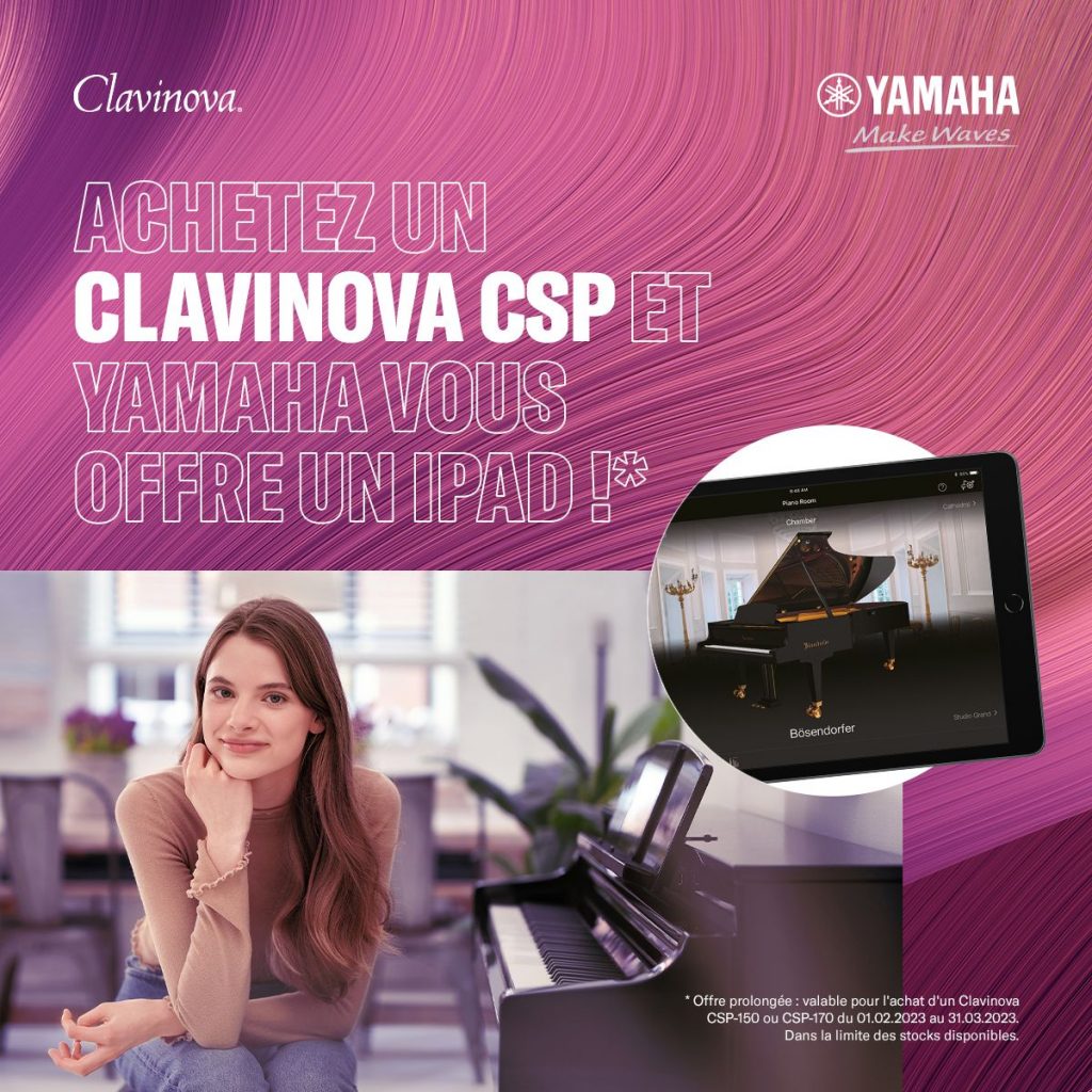 Delmas Musique GV6nwXG0-1024x1024 Un iPad offert pour tout achat d'un Yamaha Clavinova CSP-150 ou 170 