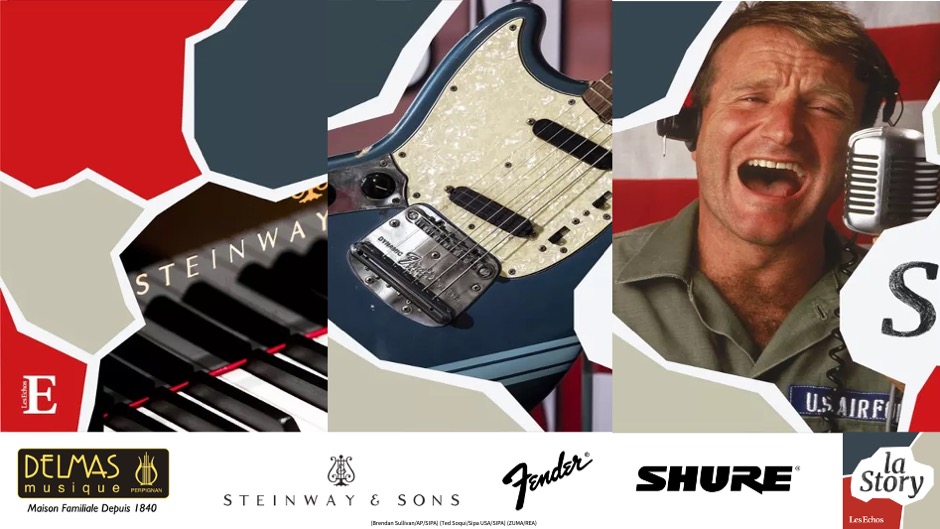 Delmas Musique LA-SOTRY Découvrez "la Story" de Steinway & Sons, Fender & Shure par les Echos 