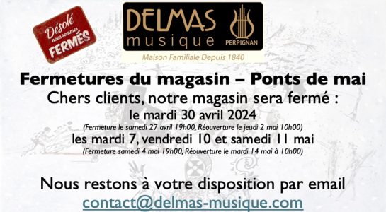 Delmas Musique Fermeture--545x300 Fermetures ponts de Mai 2024 