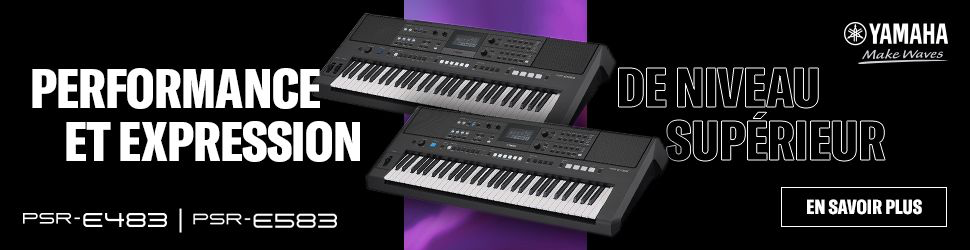 Delmas Musique Nouveaux claviers Yamaha PSR-E483 et PSR-E583 : la polyvalence au service de la créativité Delmas Musique image-1 Nouveaux claviers Yamaha PSR-E483 et PSR-E583 : la polyvalence au service de la créativité