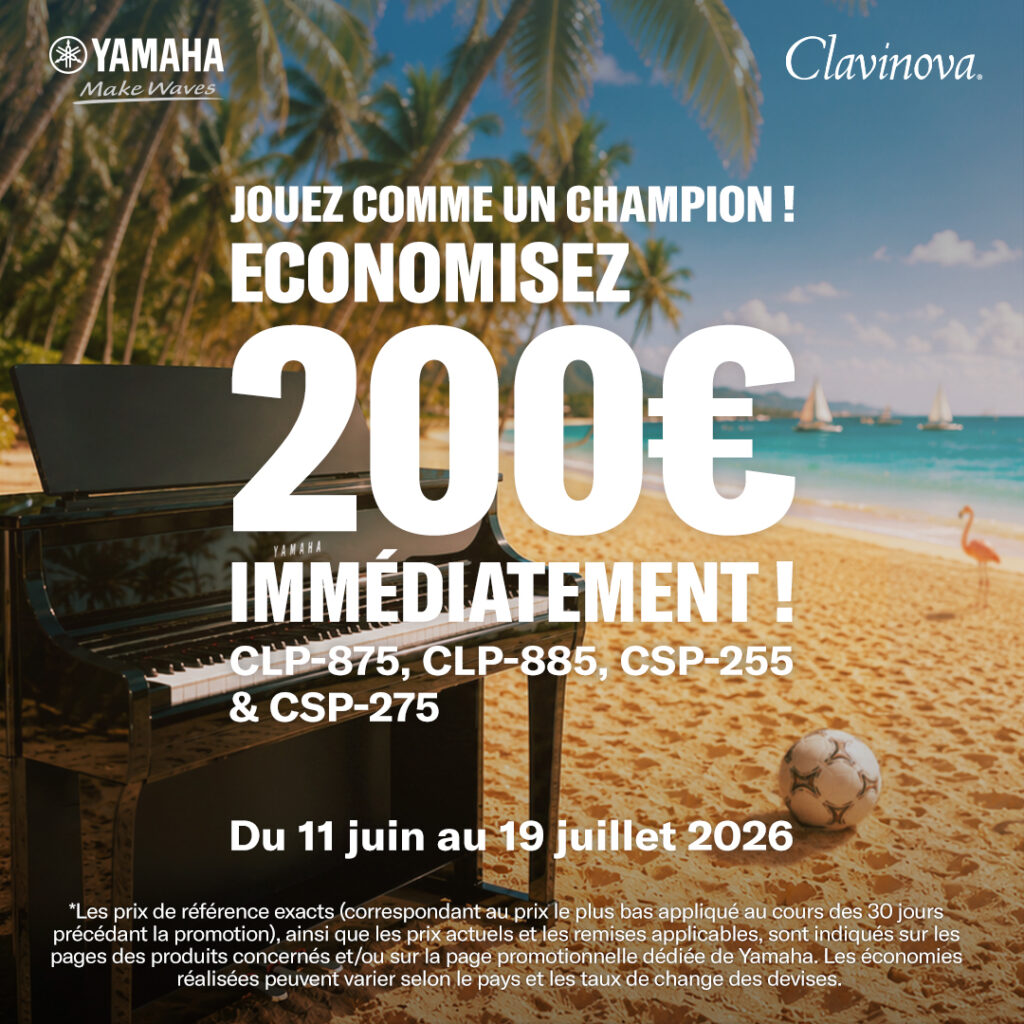 Delmas Musique 🏆 Jouez comme un champion : 200 € de remise sur les pianos Yamaha Clavinova ! Delmas Musique Clavinova_Socials_1080x1080_FR_2-1024x1024 🏆 Jouez comme un champion : 200 € de remise sur les pianos Yamaha Clavinova !